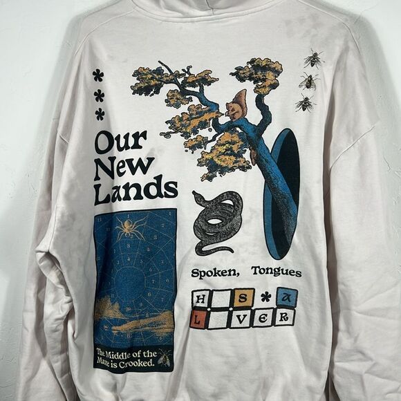 🔥🔥 CROOKED TONGUES Designer Graphic HOODIE SWEATSHIRT Unisex Size Medium - RAR - Picture 2 of 15